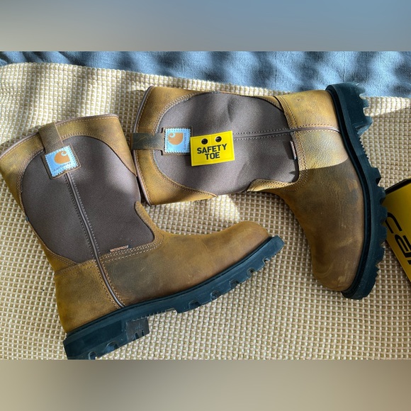 7.5 Carhartt womens Cwp1250 Safety Toe Work Boot Industrial Shoe, Bison - Picture 7 of 12